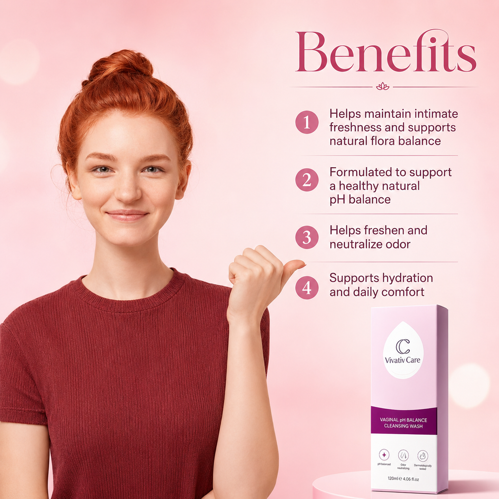 Vinativ® V-Fresh Gel - Natural Herbal Intimate Care for Women, Hydrating & Moisturizing Formula, Daily Comfort & Freshness, pH Balanced Support