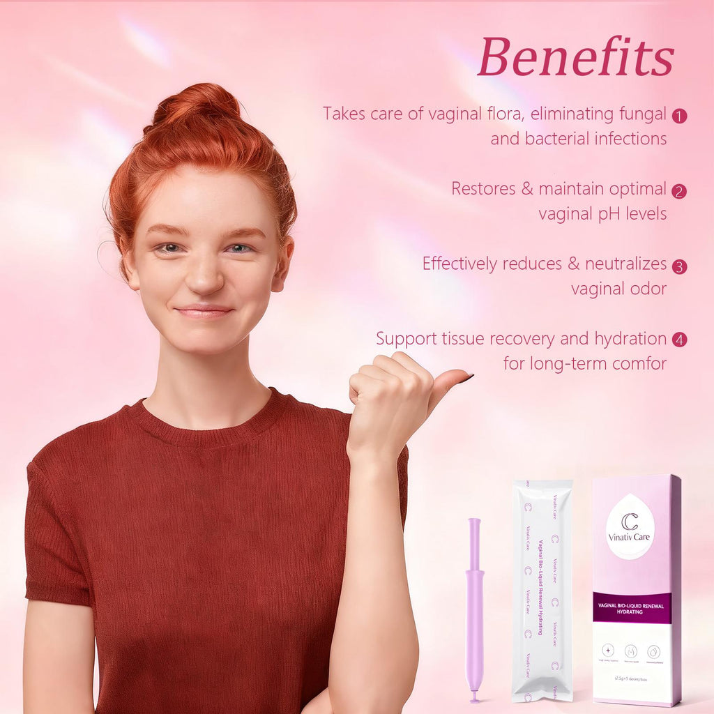 Vinativ Care® All-Natural V-Fresh Gel - Herbal Intimate Care for Women, Firm & Hydrated, Comfort & Radiance, Daily Freshness, PH Balance & Odor Control