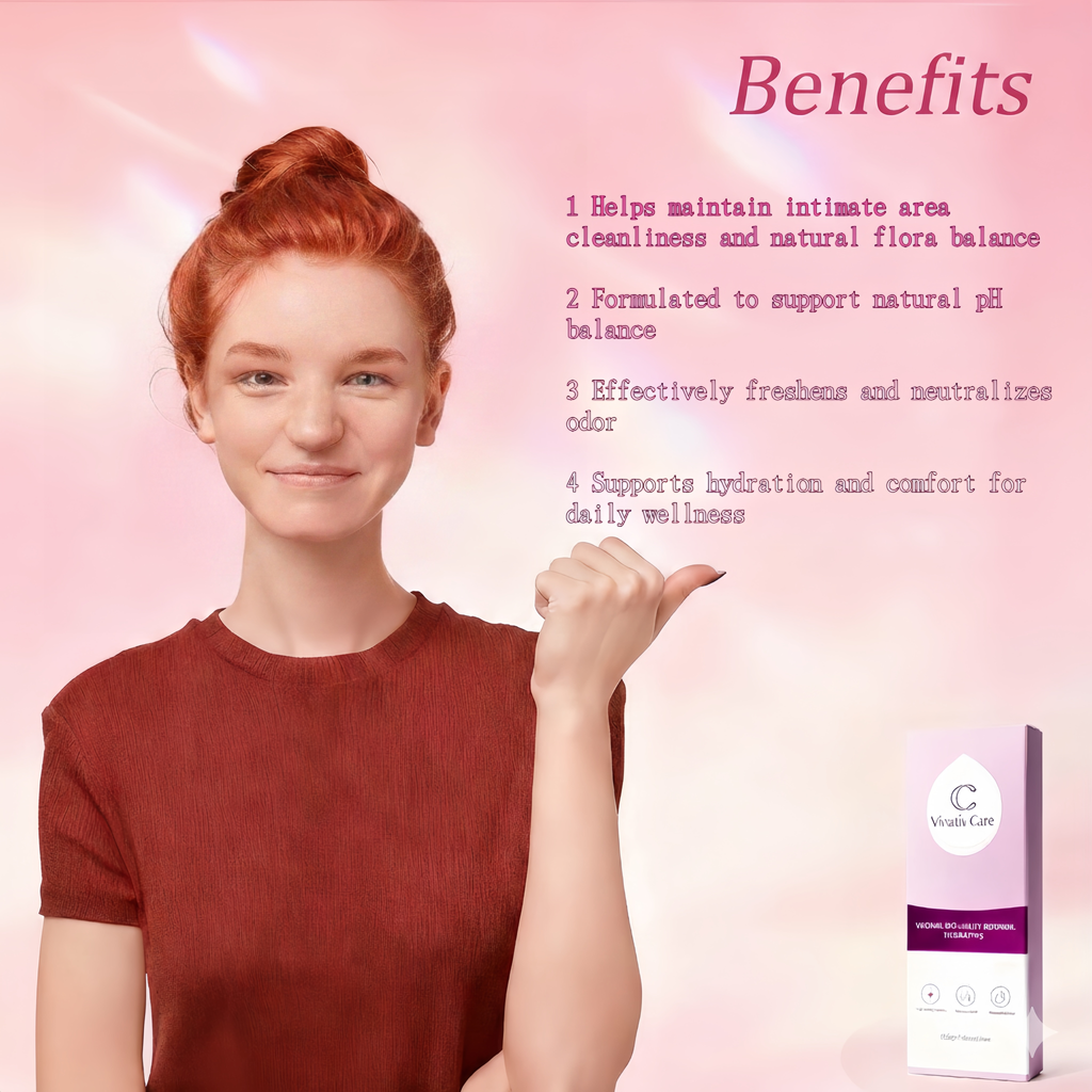 Vinativ® V-Fresh Gel - Natural Herbal Intimate Care for Women, Hydrating & Moisturizing Formula, Daily Comfort & Freshness, pH Balanced Support